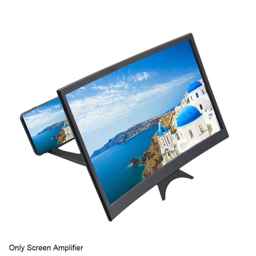 14 Inch Projector Houder Opvouwbare Gebogen Vergrootglas Gsm-scherm Versterker Video Movie Universele 3D Draagbare Vergroter