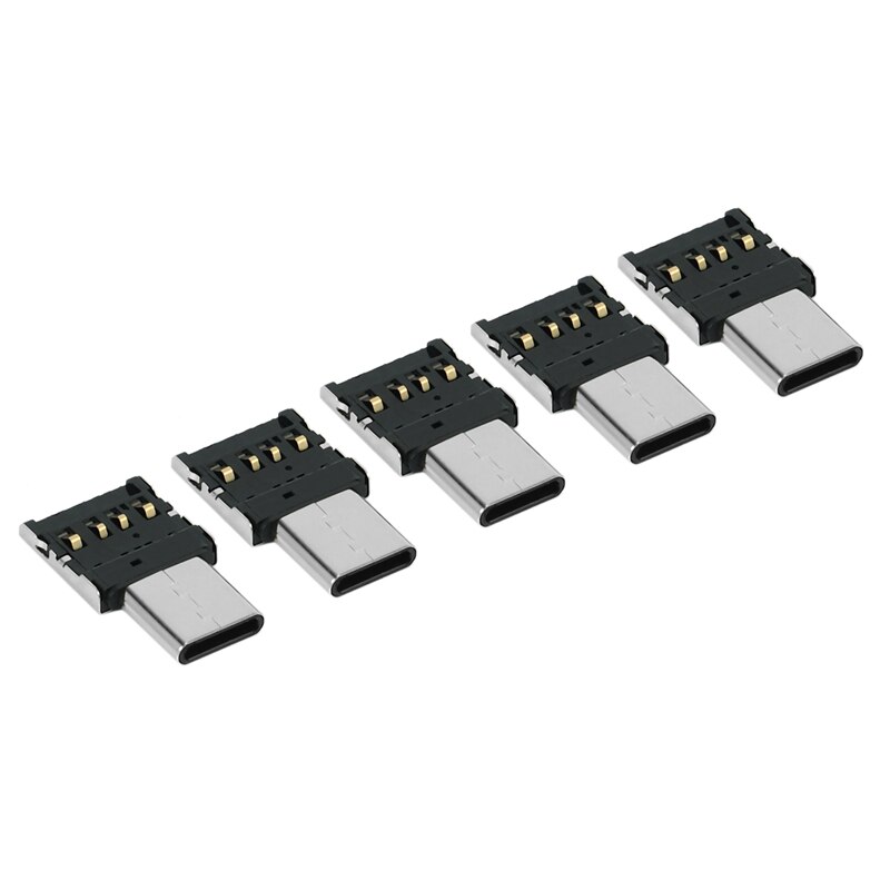 10Pcs Ultra Mini Typ-C USB-C zu USB 2,0 OTG Adapter für Handy Tablet &amp; USB Kabel &amp; Flash Disk