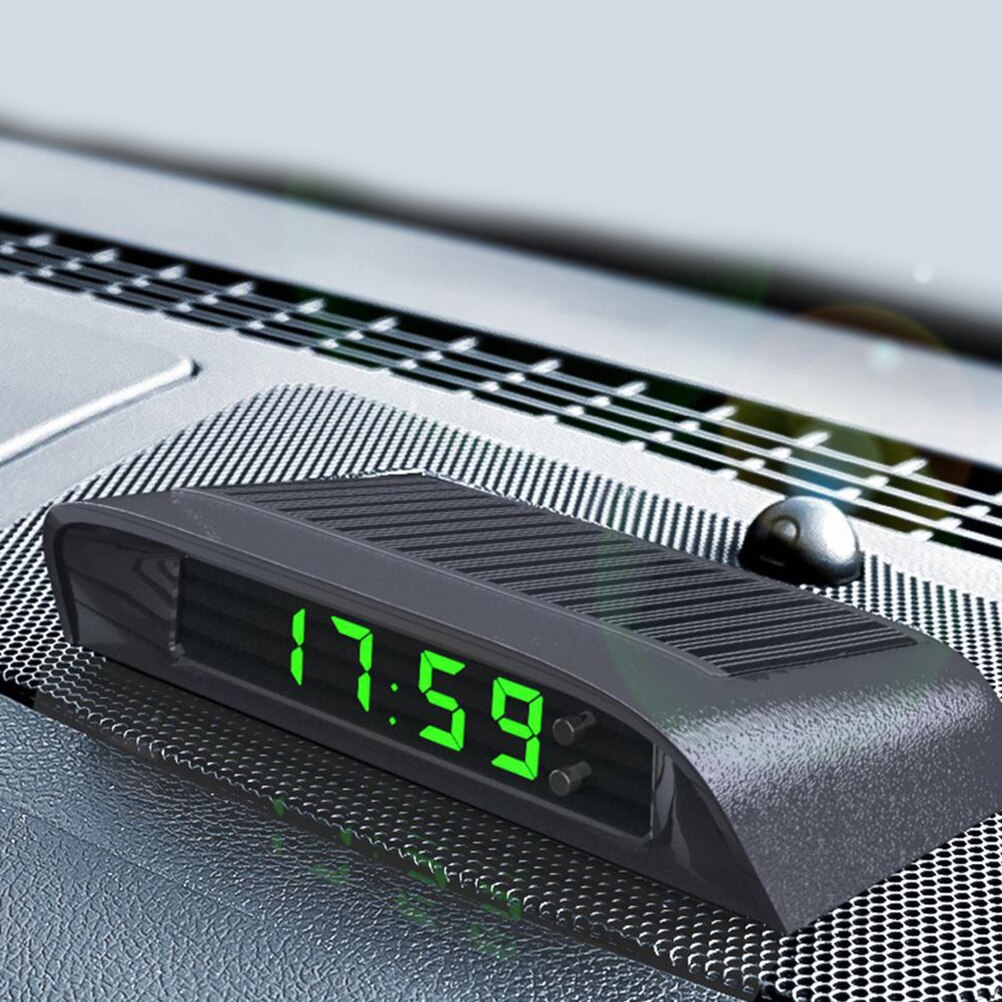 1Pc Hoge Precisie Klok Auto Dash Klok Thermometer Klok Elektronische Klok