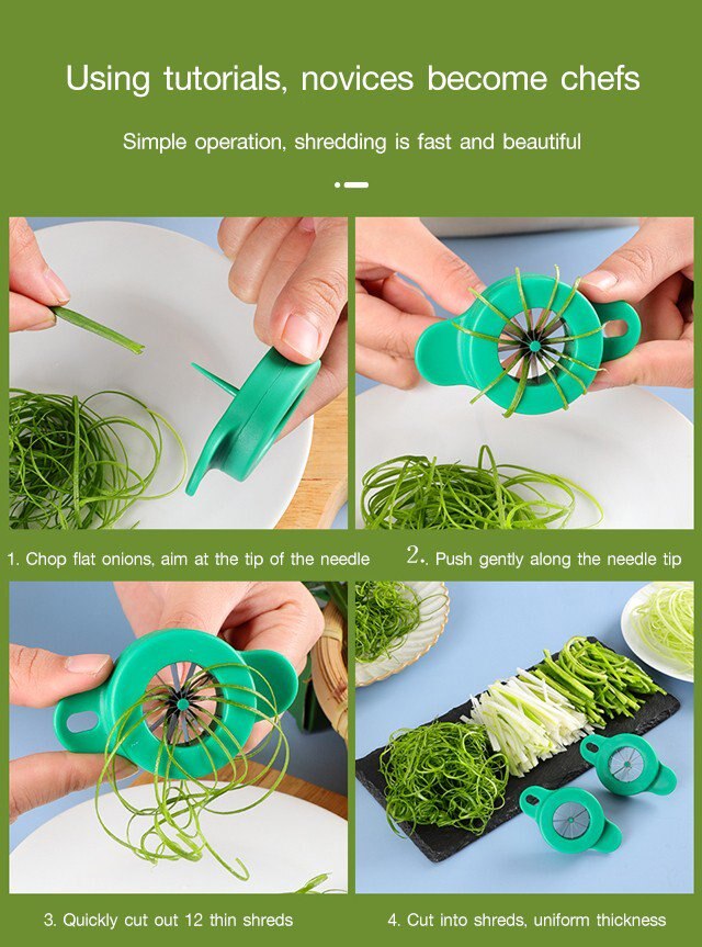 Onion Blossom Cutter Multi-Function Stainless Steel Plum Blossom Onion Cutter Chopper Shredder Kitchen gadgets