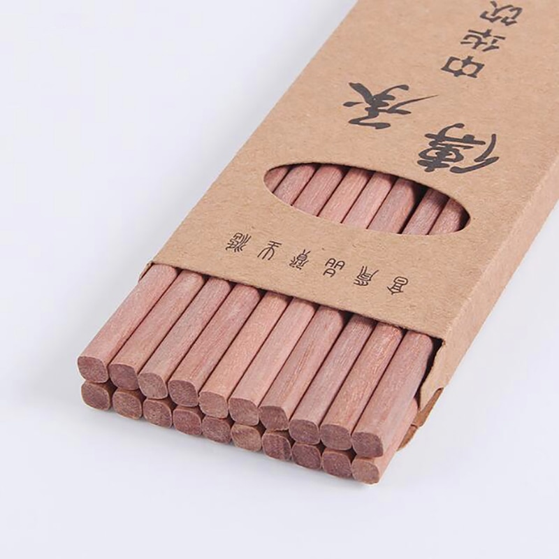 10 Paar Eetstokjes Herbruikbare Houten Bamboe Chinese Japanse Chop Stick Voedsel Sticks Houten Eetstokjes