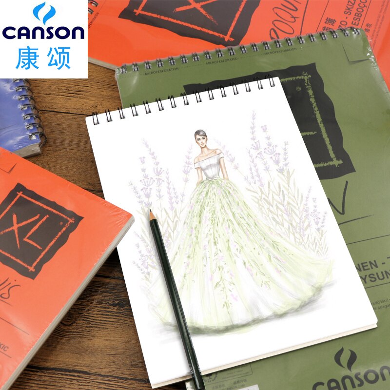 Canson XL – papier aquarelle A4 16K, papier pour croquis, livres, peinture acrylique, crayon de couleur, pour artiste et étudiant