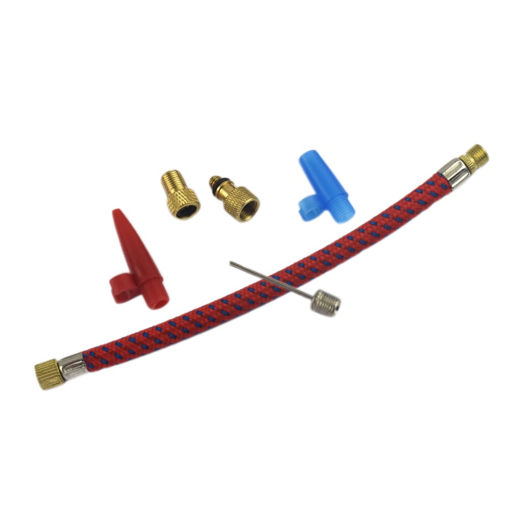 Bike Pump Valve Adapter Set Presta Schrader Woods Converter Connector Nozzle