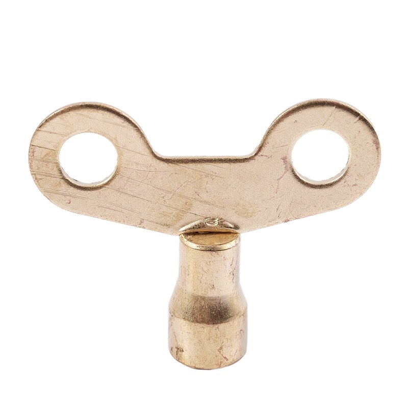 2 pcs Kitchen 15/64 inchSquare Stem Gold Tone Faucet Key Knop