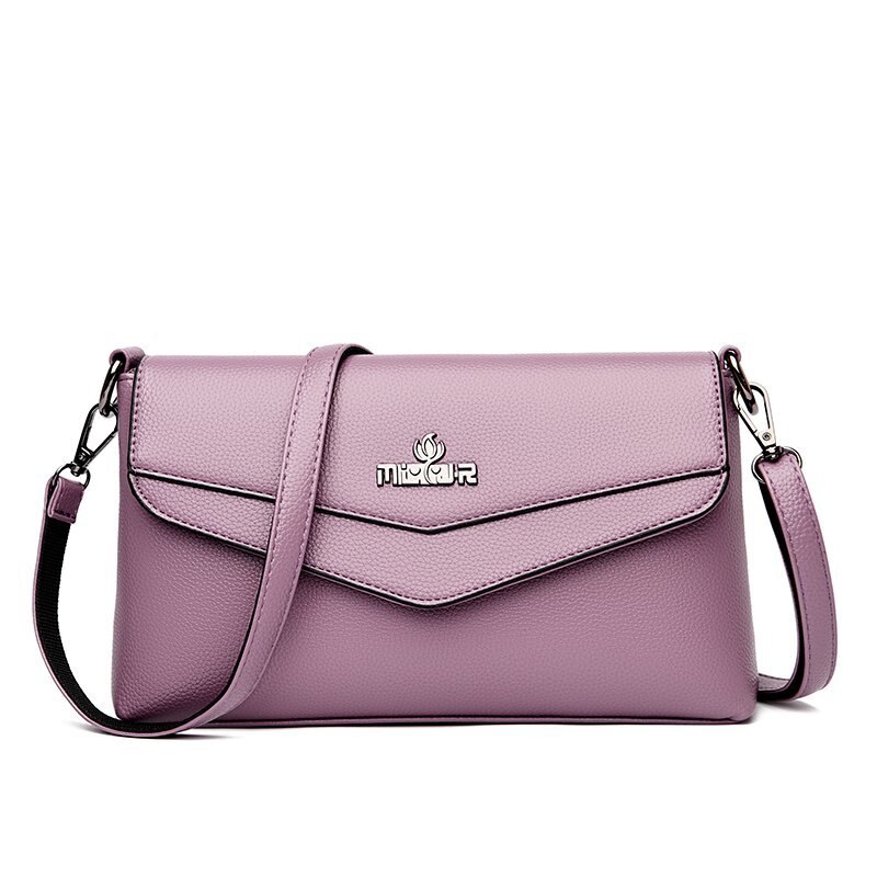 Sac Een Grote Capaciteit Crossbody Tassen Schoudertas Luxe Handtassen Vrouwen Tassen Voor Vrouwen Pu Lederen Handtas: Purple