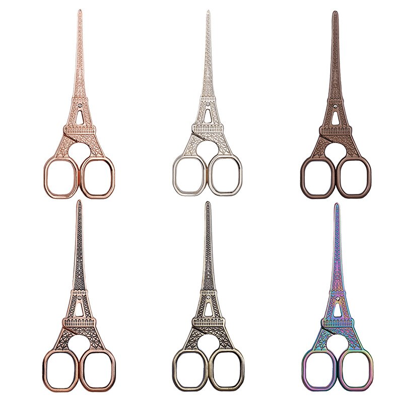 Ciseaux Vintage tour Eiffel en acier inoxydable 14cm, ciseaux à coudre Vintage Antique pour la couture et la couture