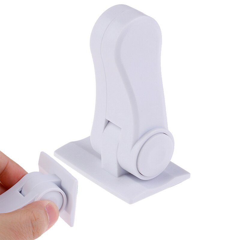 1pc barnesikker plastsikkerhetsvindu dørfeste lås sikkerhetsspakhåndtak sveipelås 7.2*3.4*5cm