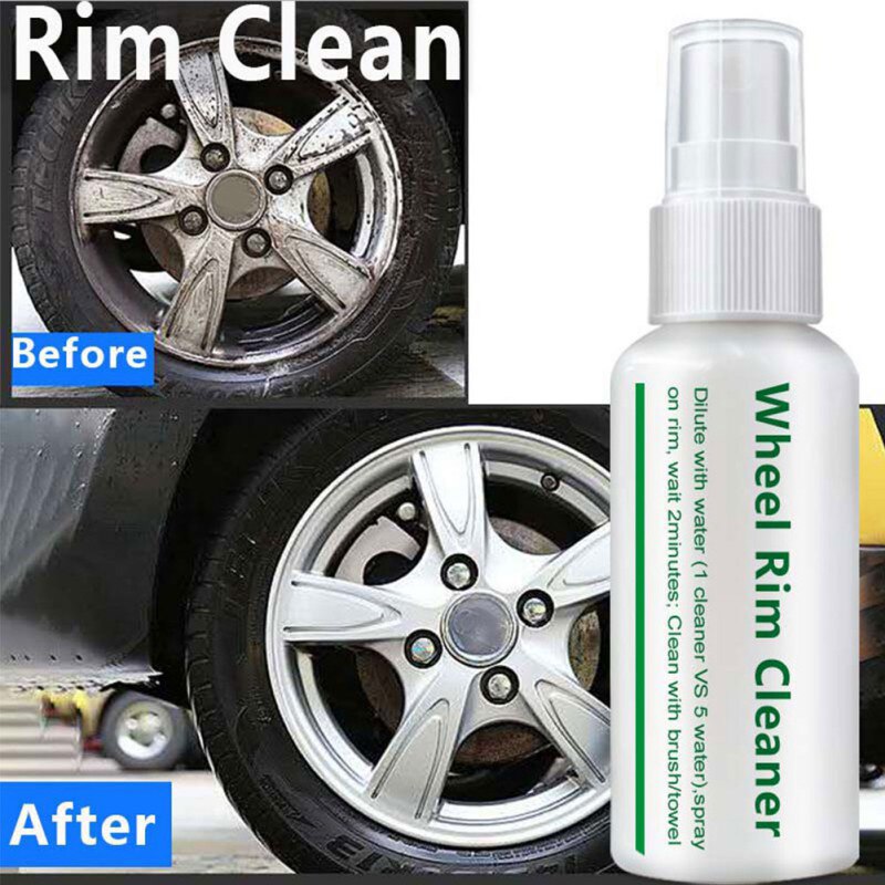 50ml Automobile Wheel Hub Cleaner Steel Ring Cleaner Practical Automobile Scratch Repair Kit Rust Remover Metal Polishing Agent