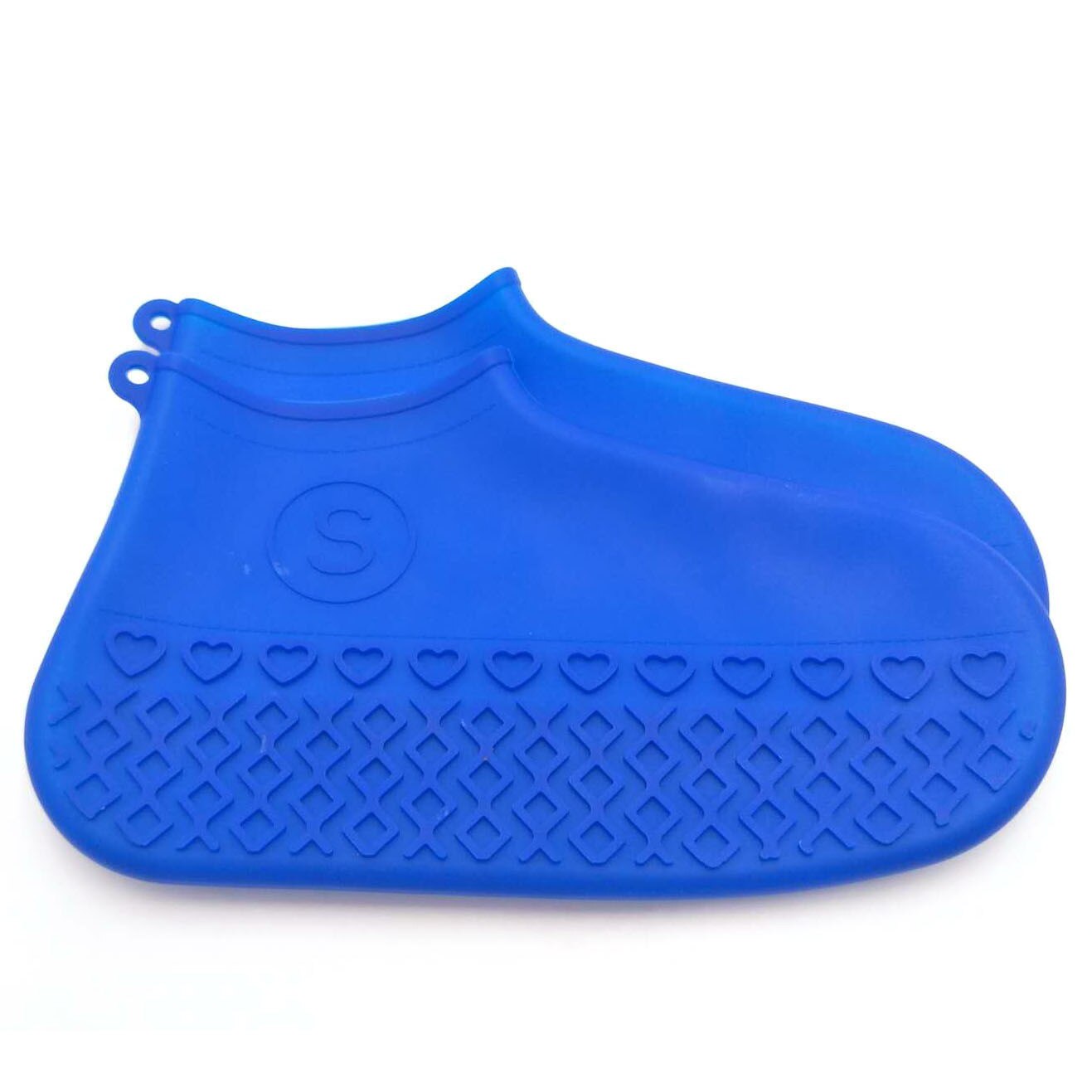 Vandtæt silikone skodæksel udendørs regntæt vandreture skridsikker skoovertræk udendørs camping skridsikker gummiregnsko: Bul