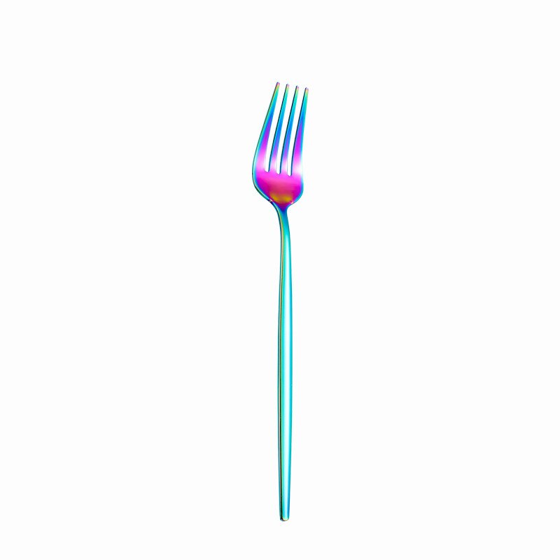 4 teile/satz Dinner Set Edelstahl Besteck Set Messer Gabeln Weihnachten Löffel mit Lange Griff Set Portable Geschirr Geschirr
