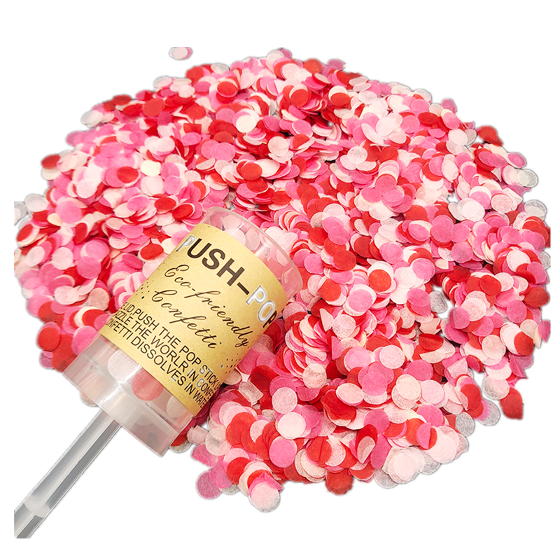 10pc lyserøde/blå køn afslørende festindretning push pop konfetti poppers kanoner det er en dreng/pige baby afsløre begivenhed fest rekvisitter