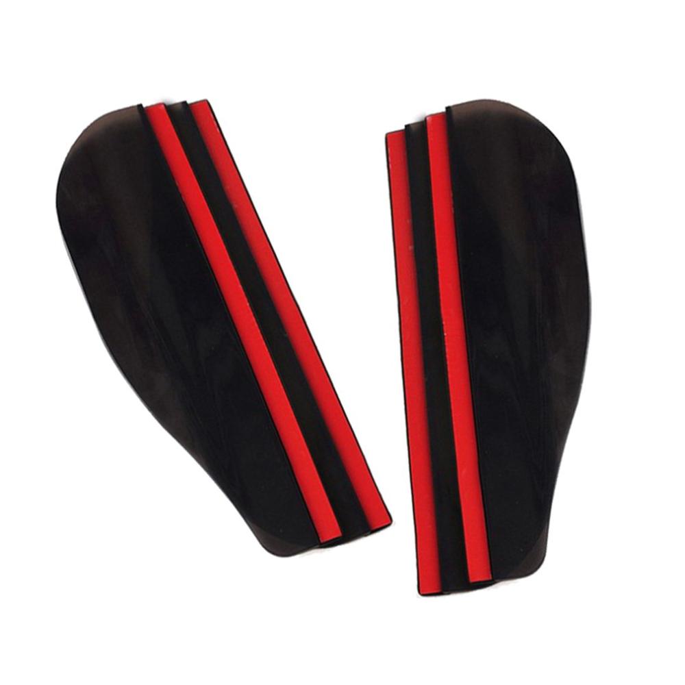 Auto achteruitkijkspiegel regen wenkbrauw auto met spiegel spiegel zonneklep auto vizier transparant 1 paar auto accessoires: Zwart