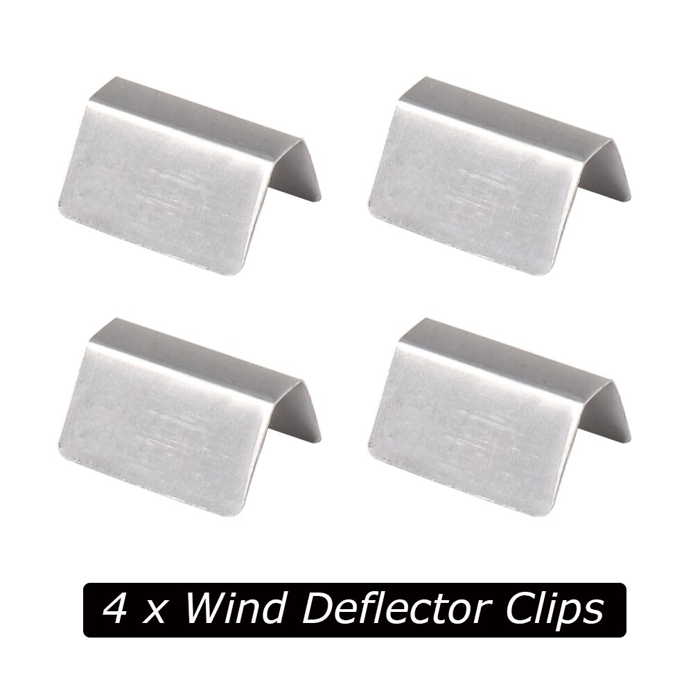 4/8/12Pcs Wind Deflector Clips Auto Wind Regen Deflector Kanaal Rvs Vaststelling Klemmetjes Fit voor Heko G3: 4pcs