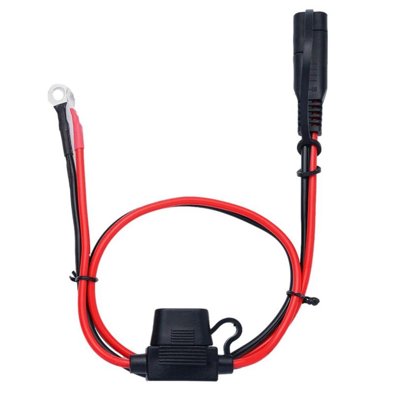 12V opladerkabel voor motorfiets accuterminal naar SAE snelle verlengsnoer kabelconnector voor acculader/onderhouder: Default Title
