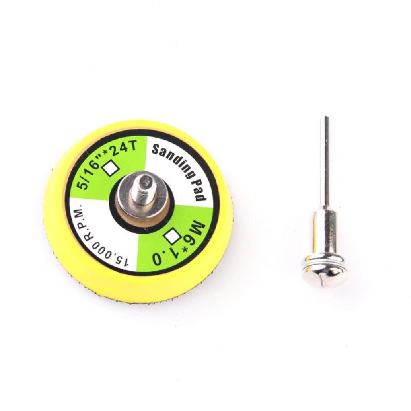 100PCS 2" Sanding Disc Sand Paper Hook Loop Sander+Backer Pad+M6 Drill Adapter *