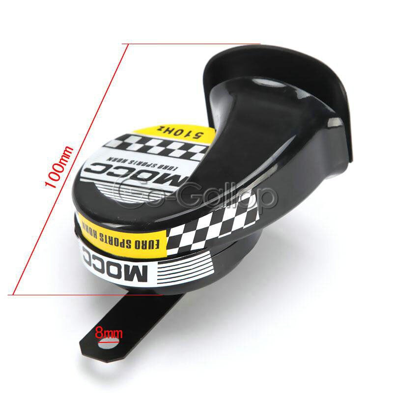 DC 12V 510Hz Black Motorcycle HORN For Harley Dyna Sportster Softail Touring XL 1200 883/Kawasaki VN 900 1500 1600 1700 Classic