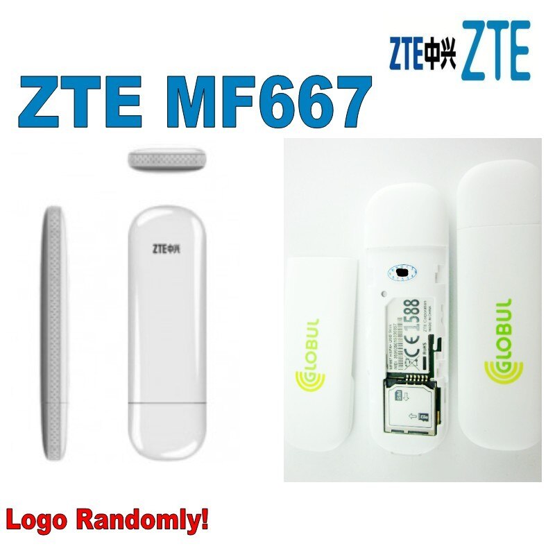 ZTE MF667 Modem USB desbloqueado 3G WCDMA/HSPA + 2100/1900/900/850 MHz 21.6 Mbps