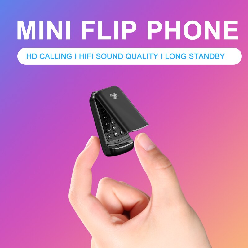 Smallst Flip Cellphone Ulcool F1 32MB+32MB MTK6261 GSM 300mAh Bluetooth Mini Backup Pocket Portable Mobile Phone for Kid