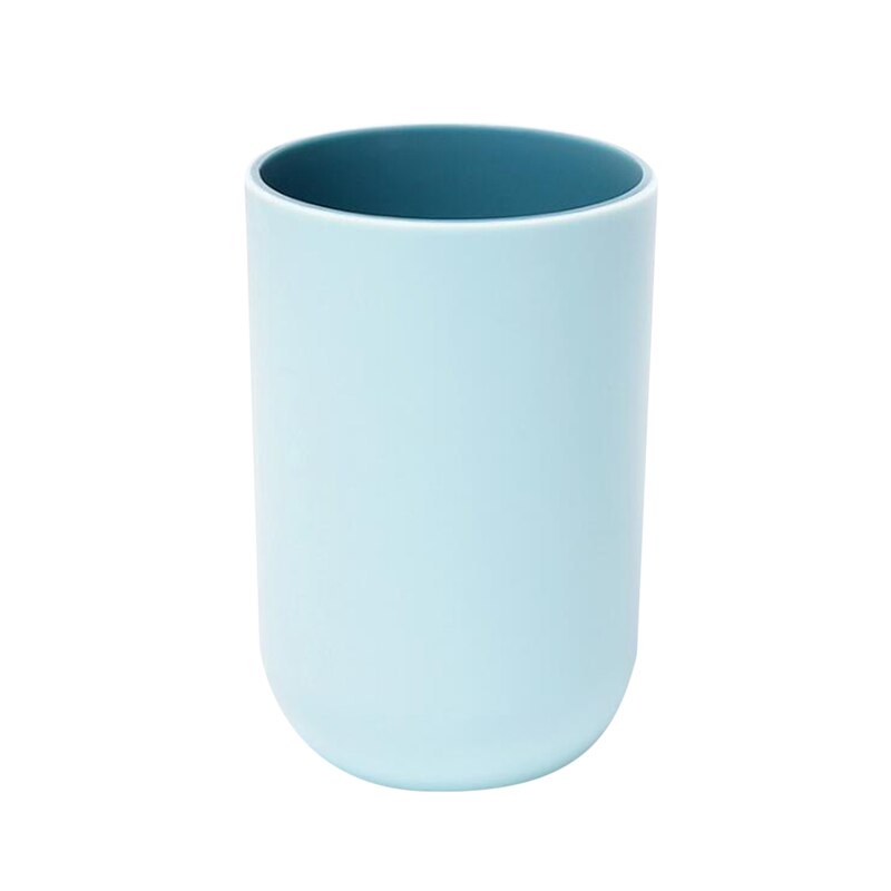Tasse à dents accueil salle de bain accessoires porte-brosse Simple multifonction PP matériel lavage dent tasse: light blue