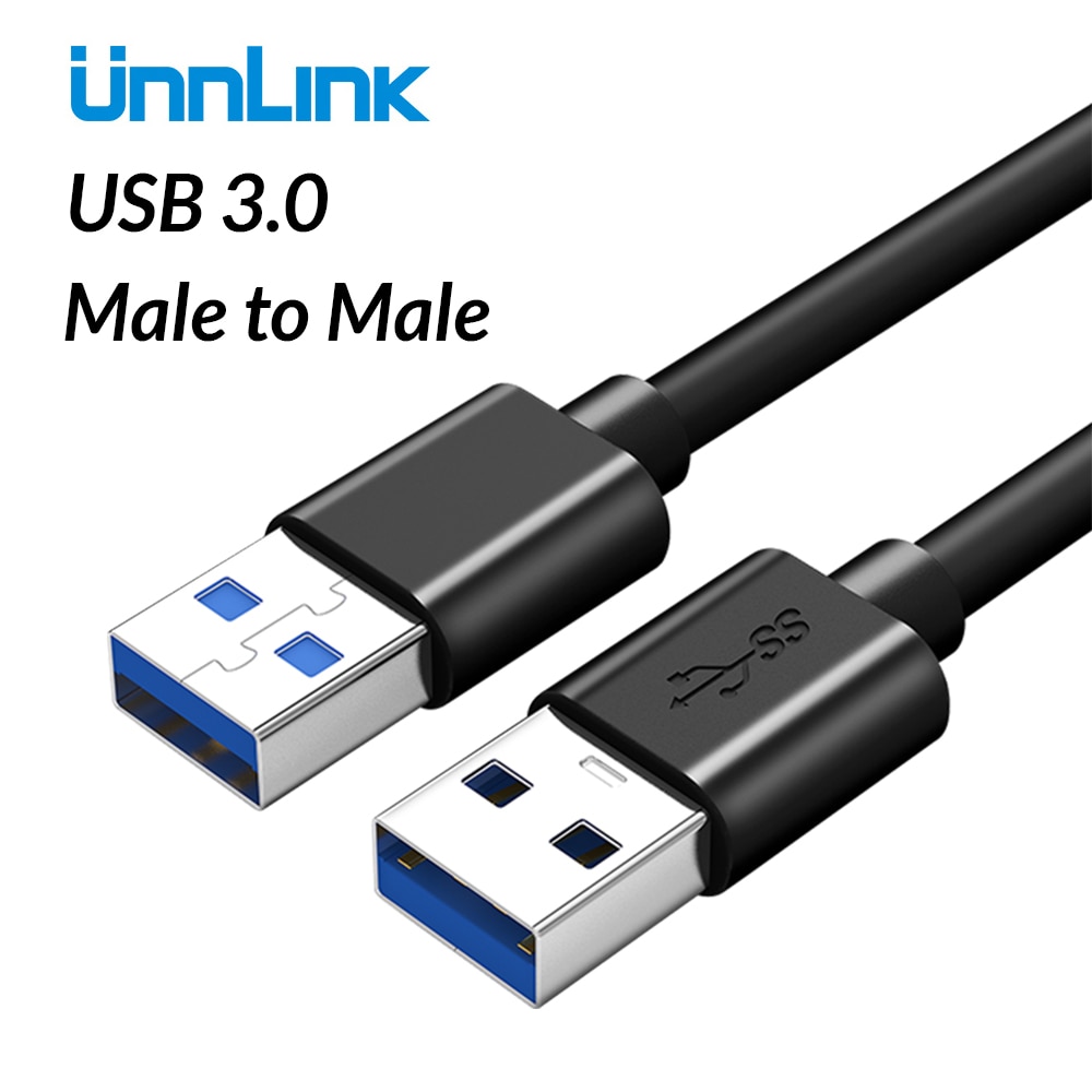 Unnlink USB naar USB Kabel Type A Male naar Male USB 3.0 2.0 Bi-richting Kabel voor Radiator Hard disk Camera USB 3.0 Kabel Extender