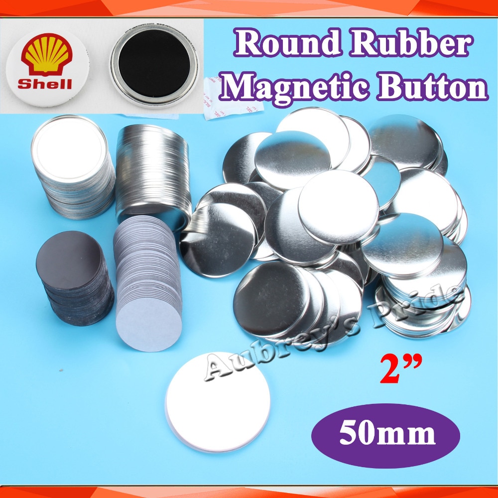 2 &quot;50mm 100 Sets Zachte Rubber Magnetische Supply Materialen voor NIEUW Professionele Kenteken Maker