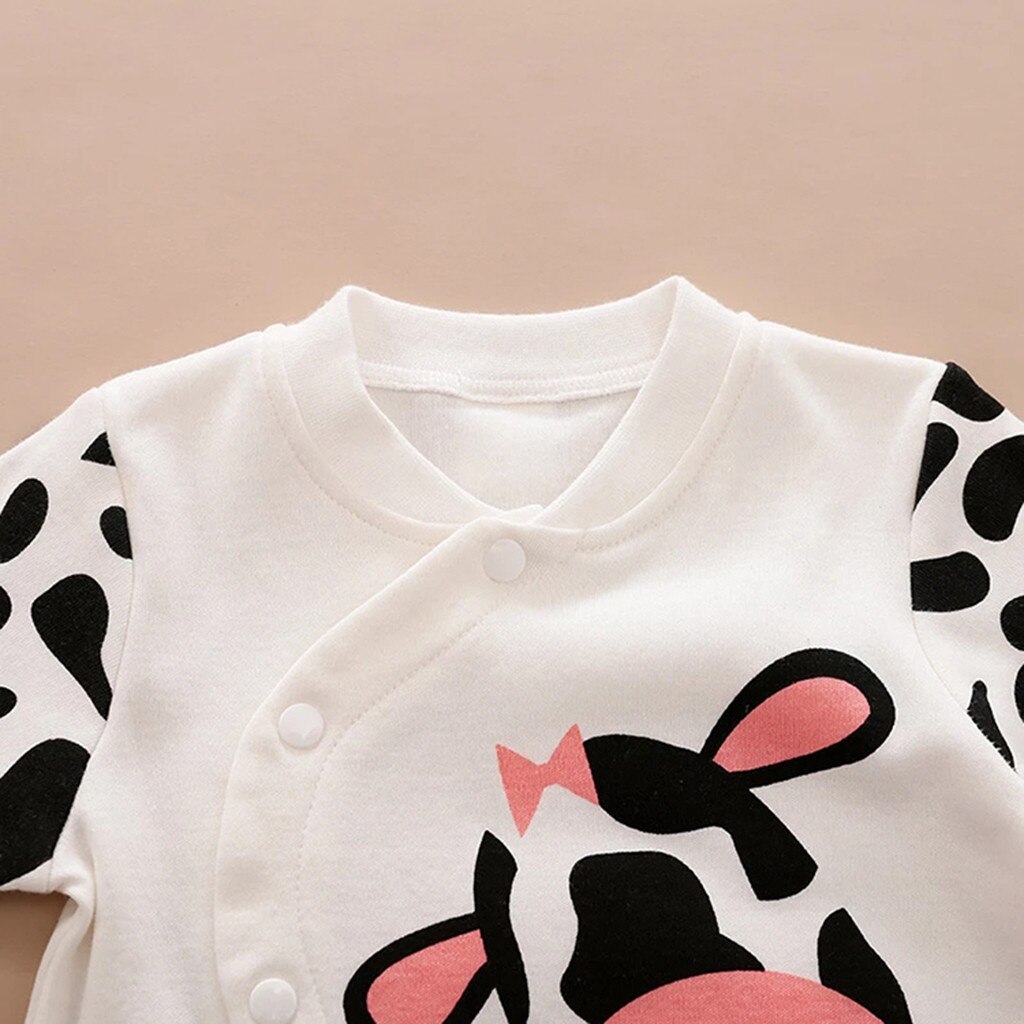 Neue Geboren Baby Kleidung Cartoon Druck Langen Ärmeln Romper Overall Kleidung Baby Mädchen Strampler Infantil Kleidung Kostüm Kinder Anzug