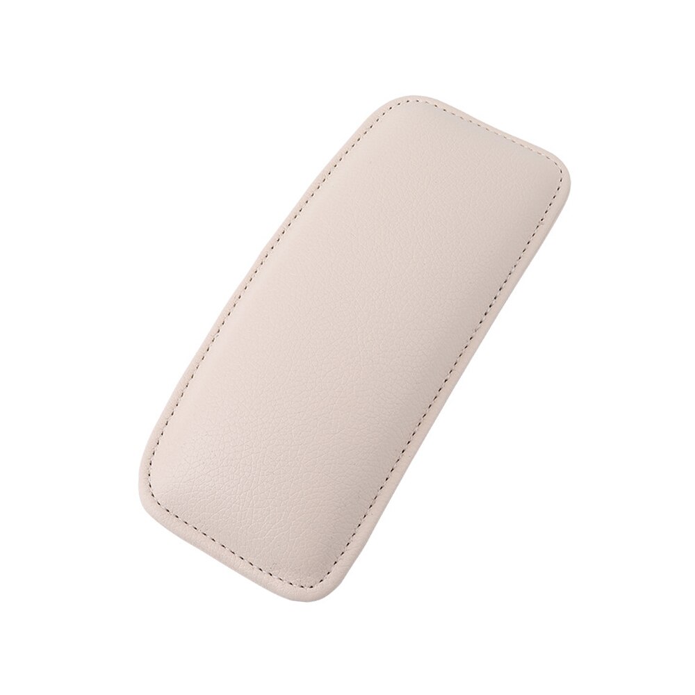 Yosolo 18 x 8cm universell pu lær elastisk pute minneskum lårstøtte bil interiør knebeskytter: Beige