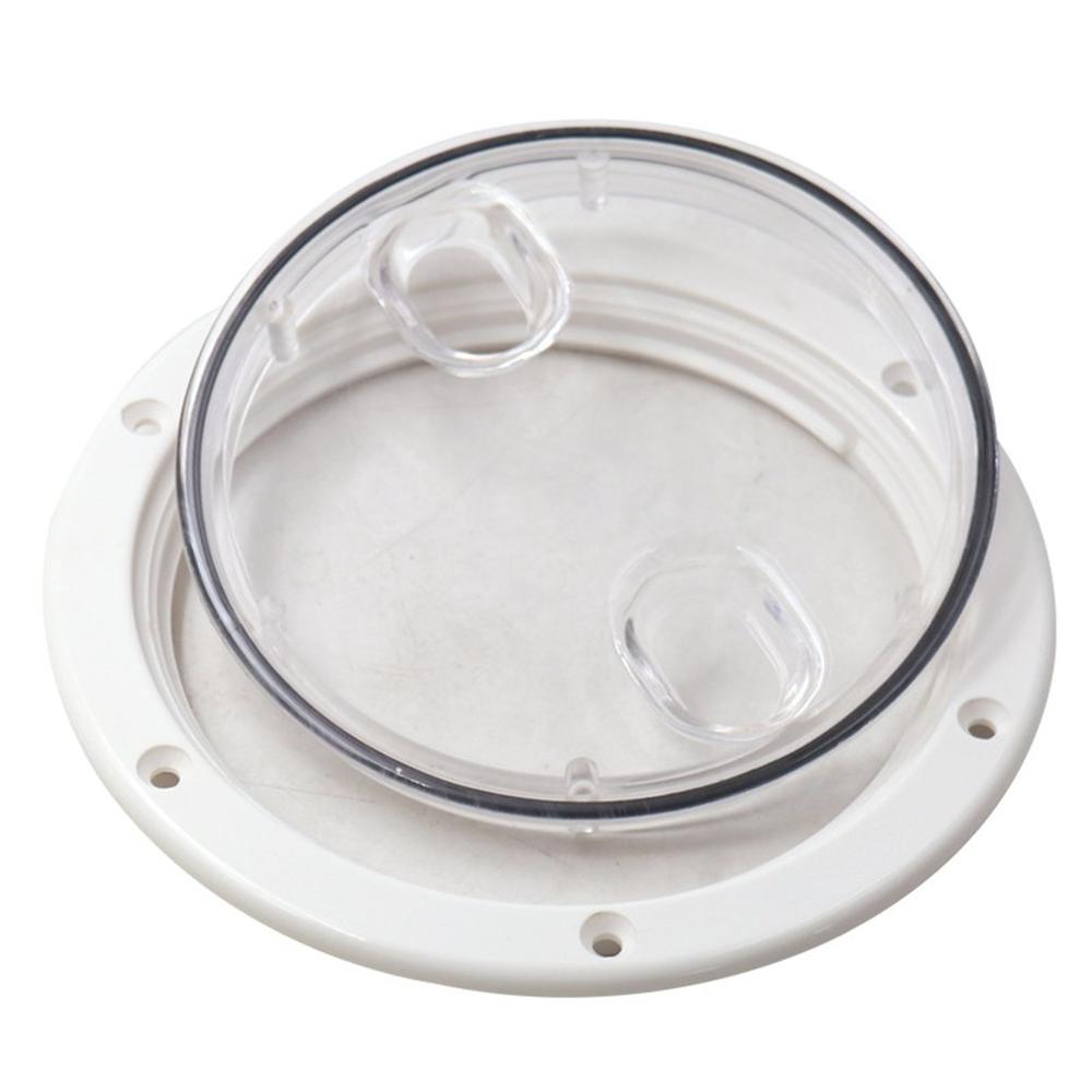 4/6 Inch Round Access Cover Weather-Resistant Detachable Inspection Plate Boat Deck Screw Out Hatch Cover Boat Accessories