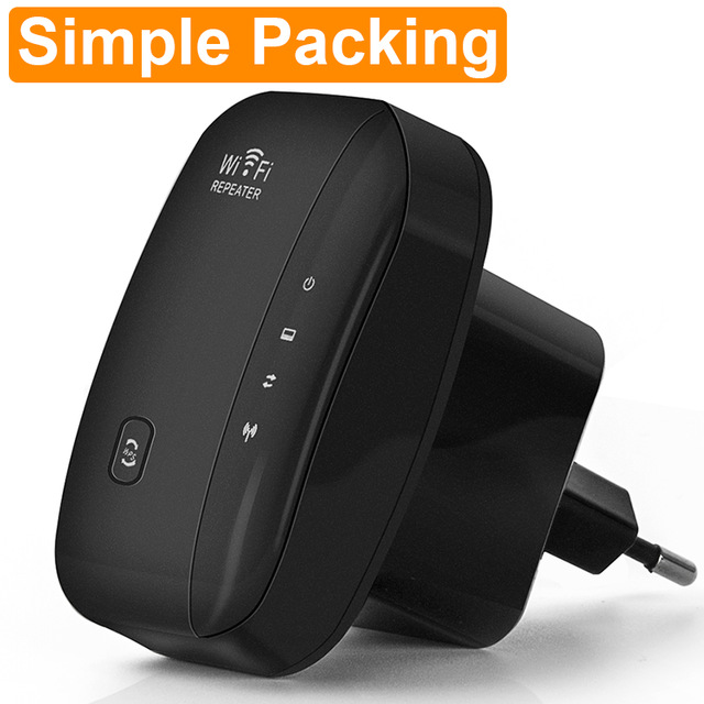 Wifi Repeater Wifi Extender 2.4G Wifi Versterker Router Wi-fi Booster Wireless Repeater Signaal Versterker Wi-fi Toegang punt: EU Plug / Simple Box-Black