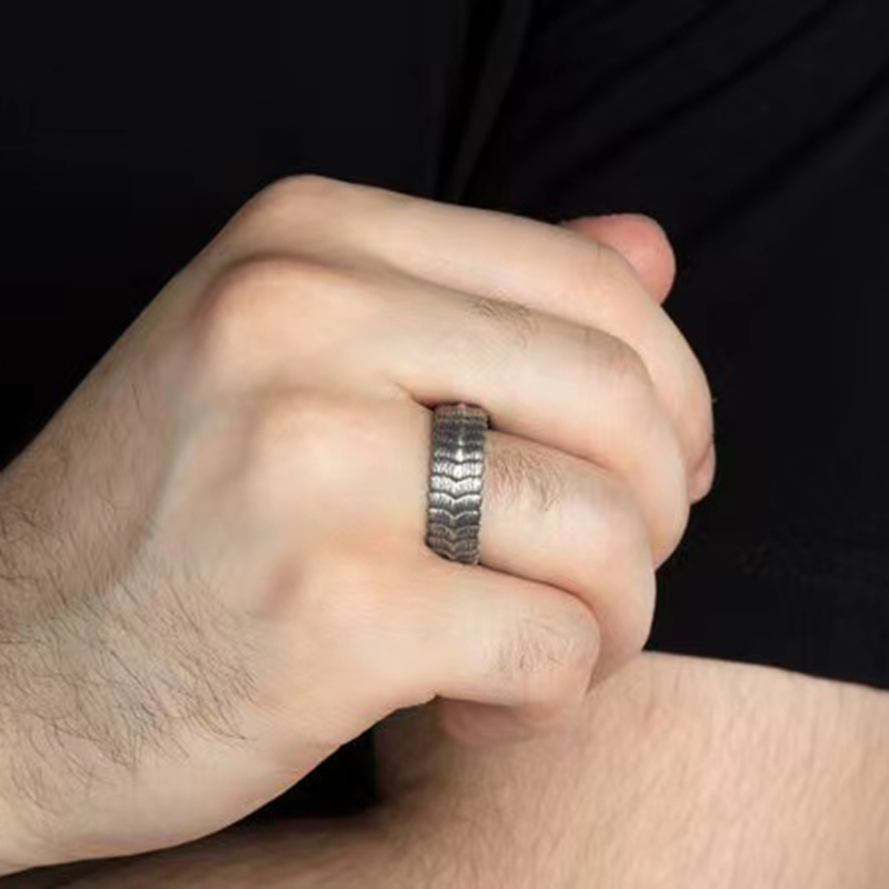 Viking ring norse dyr drage skæl ring skandinaviske norse smykker viking scale ring smykker gotisk stil