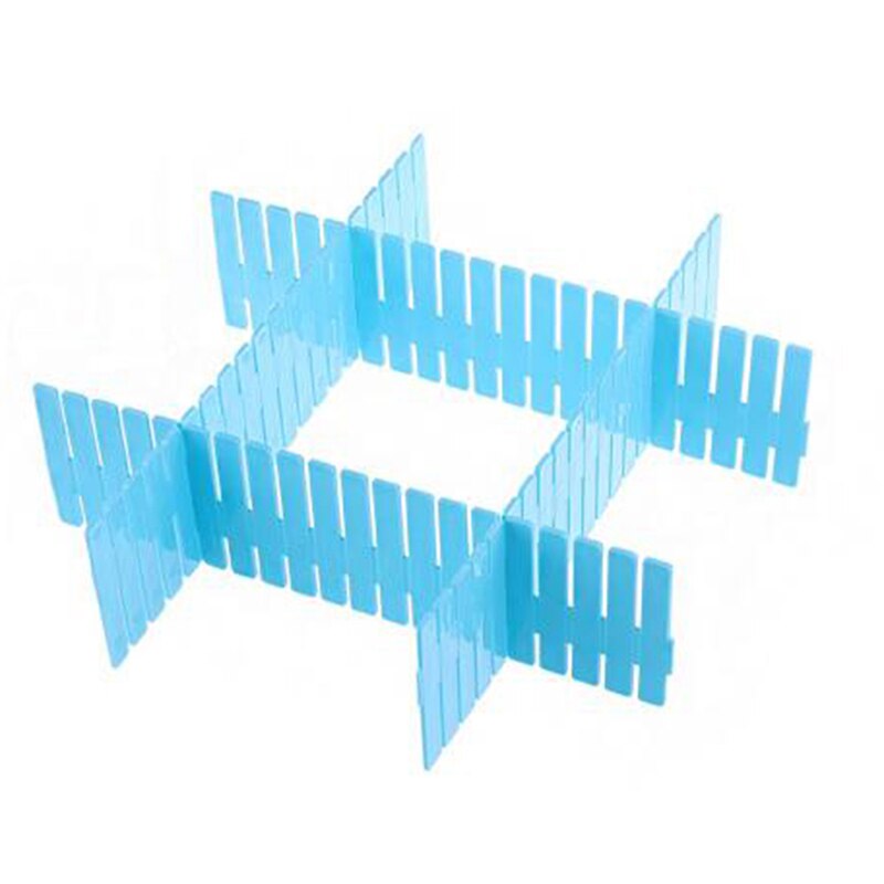 Adjustable Plastic Drawer Divider DIY Storage Shelves Household Free Combination Partition Board Space-saving Division Tool