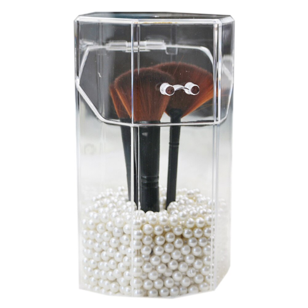 Doorzichtige stofdichte cosmetische make-upkwasten opbergdoos houder bureau organizer transparante cosmetische make-up organizer kwastenhouder