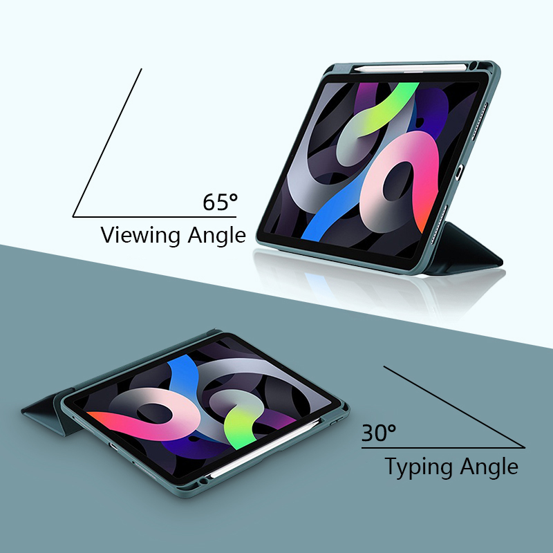 For Ipad 10 Acrylic TPU Y-fold Multifunctional Protective Case For IPad 7 8 9 10.2 Case Tablet Sleeve Pro11 12.9