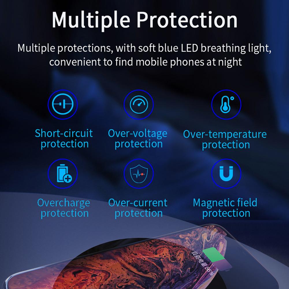 Drahtlose Ladegerät QI 10W 15W für Telefon schnelle wirless Lade Effiziente Lade Pad für Smartphone Stabile Ausgang Sicher universal