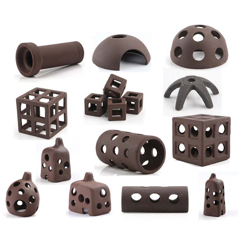 Fish tank landscaping pottery tank hidden hole fish tank spawning hole fish tank shrimp house shrimp nest fish tank decorations