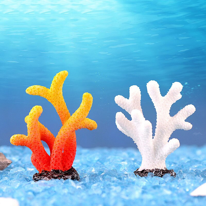 Kleurrijk kunstmatig koraalrif aquarium decoratie aquarium koraalsteen landschapsornament aquarium accessoires 10 stijlen