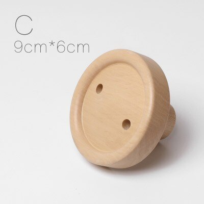 Crochet mural en bois massif originalité woodness crochet à vis accroche-manteau murale patère Metope décoration bouton crochet: C