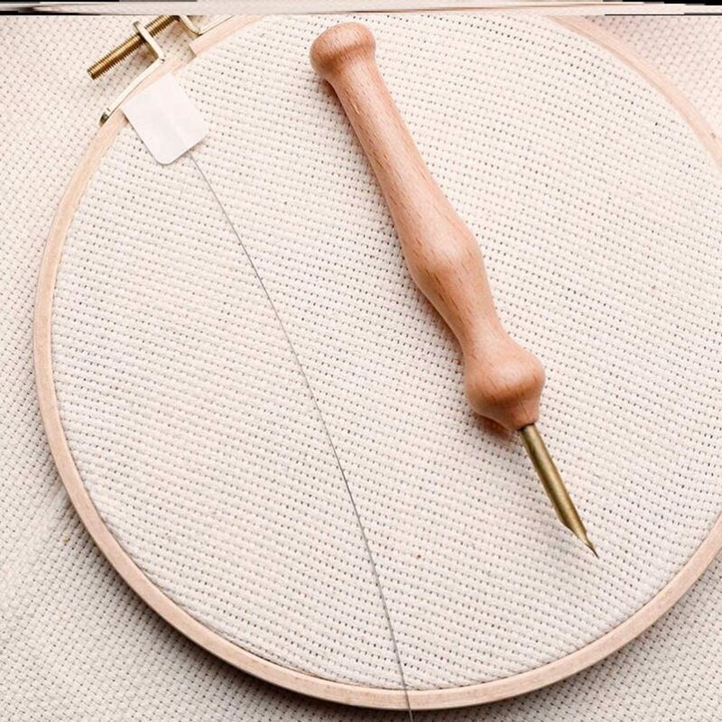 Punch Needle Cloth Fabric, Needlework Embroidery Fabric for Punch Needle and Rug-Punch, 26.4 x 19.6 Inch