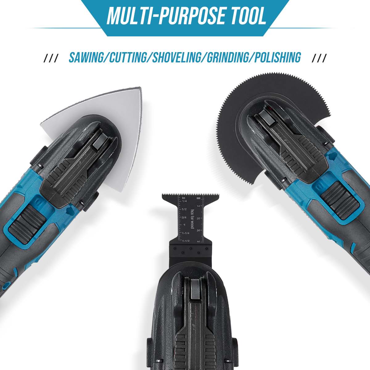 Cordless Oscillating Multi function Tool Electric Saw Trimmer Trimming Shovel Cutting Machine Woodworking Tool for Makita Batter