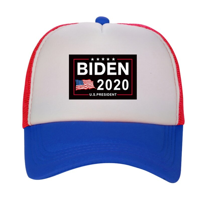 Biden American Flag Baseball Cap Adjustable Sun Mesh Running Hat American Election Breathable Baseball Hat: CLWR