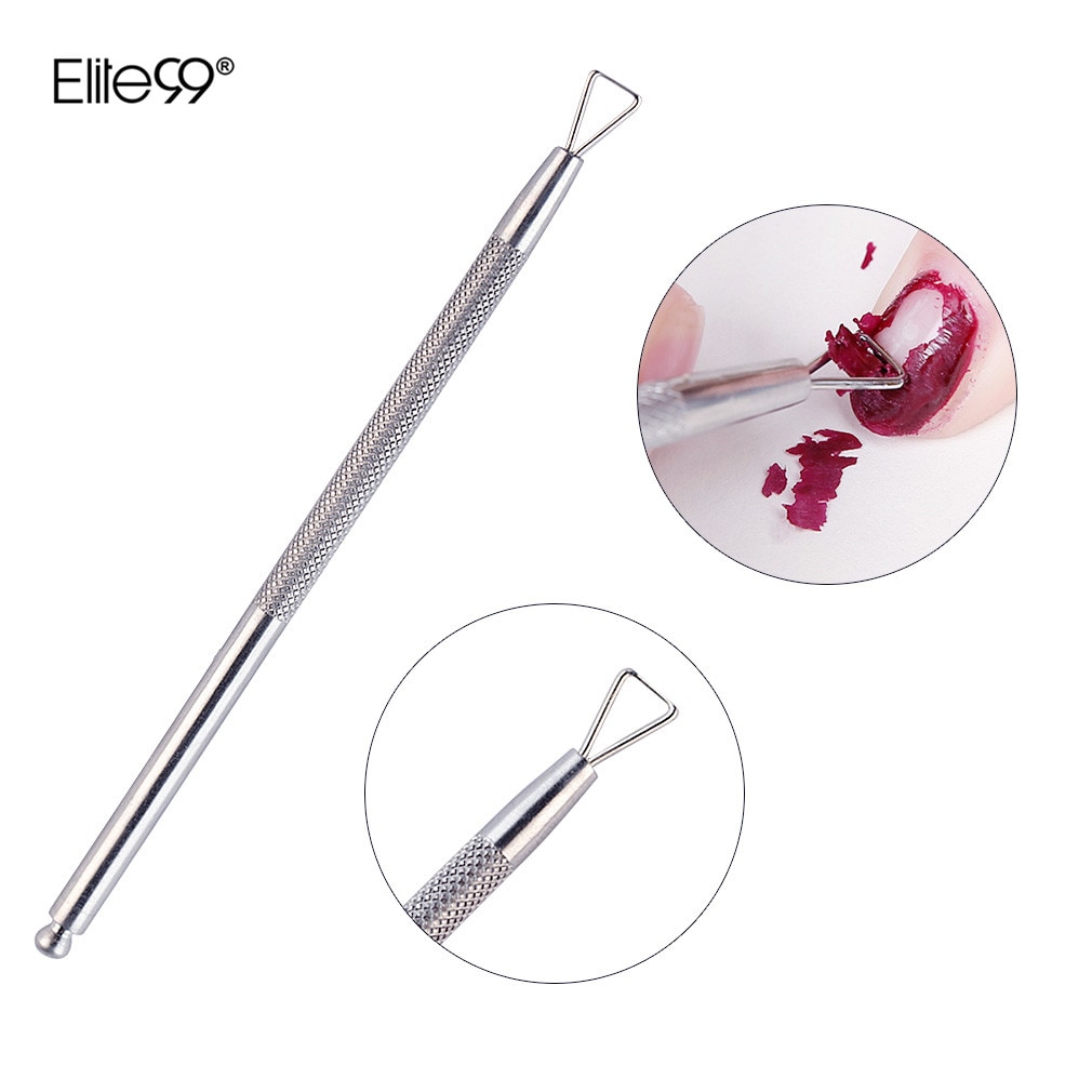 Elite99-removedor de esmalte de Gel UV para arte de uñas, 1 unidad, varilla triangular, empujador de cutícula, herramienta de belleza, herramienta recortadora manicura