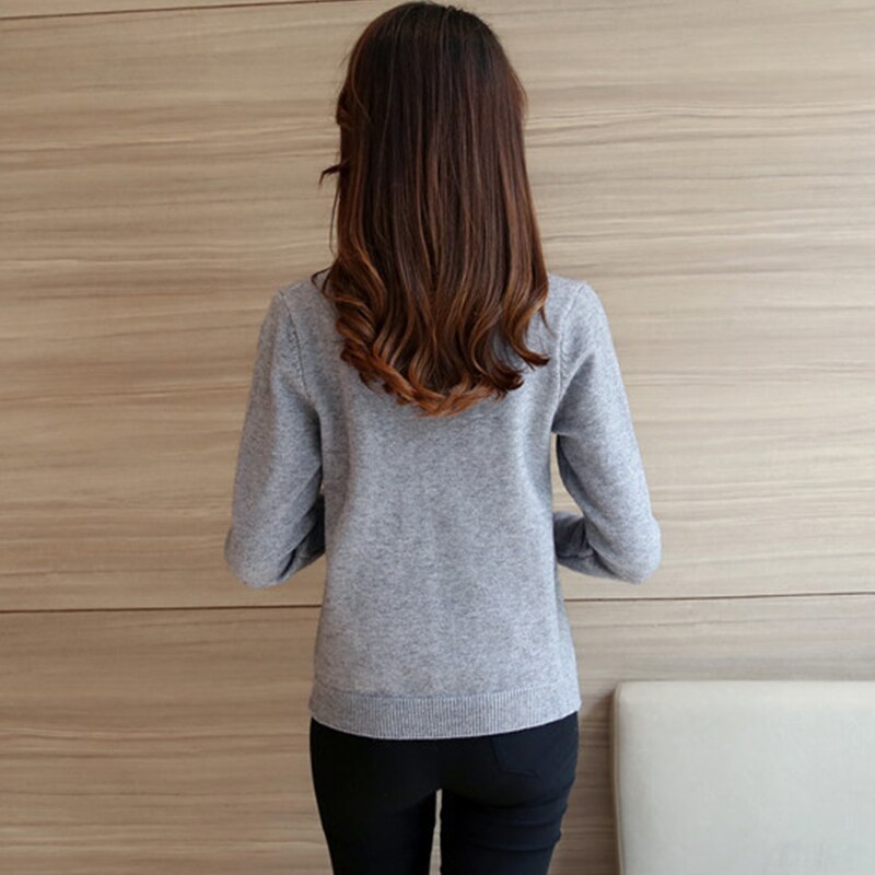 Suéter de cuello alto de punto tigena para otoño e invierno, jersey para mujer, bonito jersey bordado, jersey para mujer, jersey amarillo