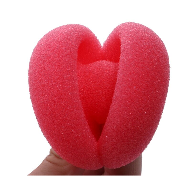 6pcs Balls Hair Rollers Curlers Bun Round DIY Soft Foam Sponge Tools