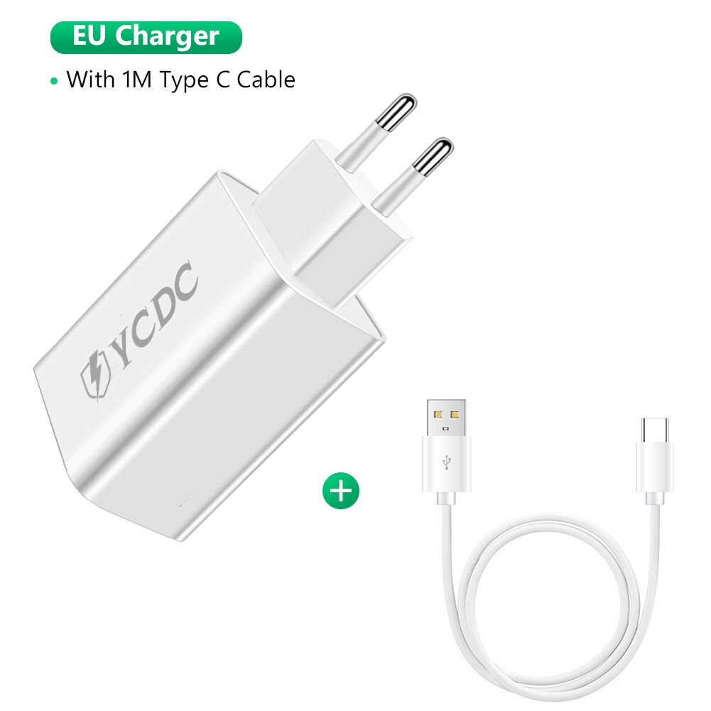 5V 3.5A/2.0A USB Phone Wall Charger Power Adapter EU Plug Universal With Cable for iPhone 13 12 Pro iPad Huawei Samsung: D