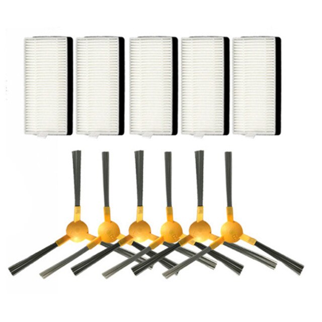 Main Roller Side Brush Filter Mop Cloth For NEATSVOR X520 Robot Vacuum Cleaner Accessories Household Cleaning Parts Robot Parts: 16pcs
