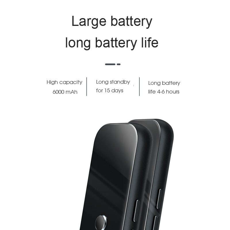 Kebidumei G6 dispositif de traducteur vocal intelligent électronique Portable 3 en 1 texte vocal traducteur de langue Bluetooth photographique