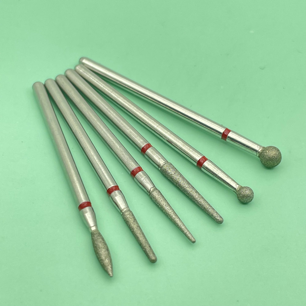 6 uds fresa para manicura diamante cerámica brocas para uñas fresas quitar juego de brocas para uñas Gel máquina herramientas eléctricas para manicura
