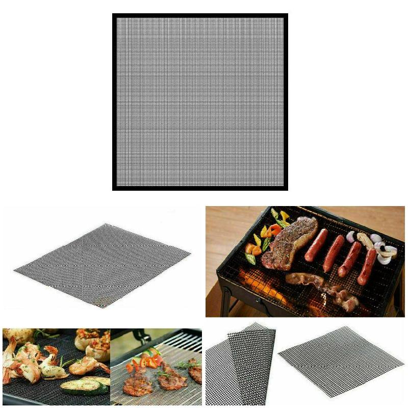 Non Stick Grill Mesh Mat Reusable Easy Clean for Electric Grill Gas Charcoal BBQ HY99