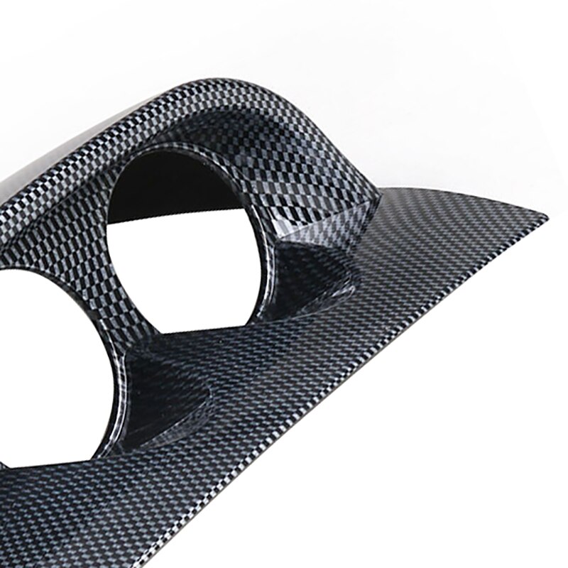 2 pulgadas 52mm coche doble tablero medidor vaina 2 Agujero tablero montaje soporte fibra de carbono
