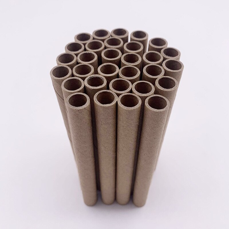 583A 50Pcs Bee House Tubes Refill Bee Paper Tube Liners for Insect Nest Beehive House Garden Pollinator Bee House Nest Tubes